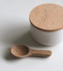 Pot en céramique couvercle bambou