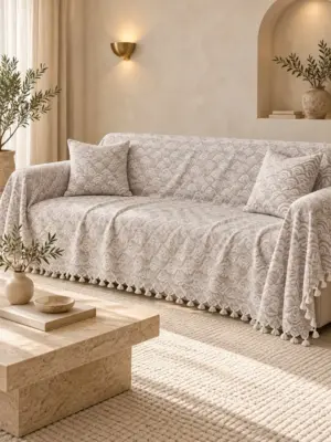 Jeté Tawos + 2 Coussins